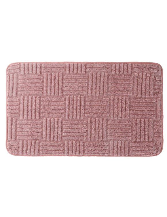 Tapis de bain effet damier (bois de rose) Tapis de bain effet damier (bois de rose)